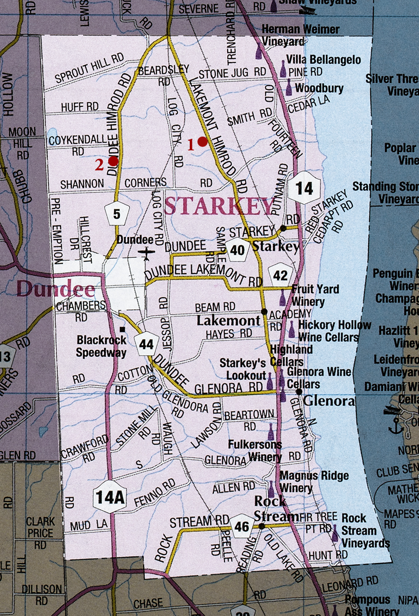 Town of Starkey Map